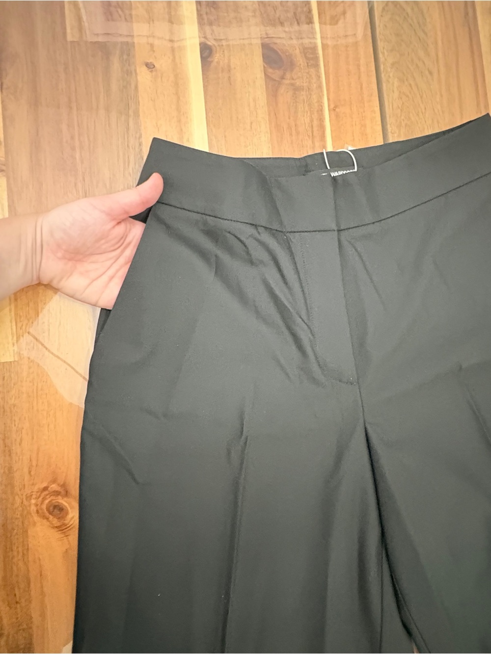 NWT naked wardrobe Sz S Black Wide-Leg High-Rise Trousers - Picture 9 of 16